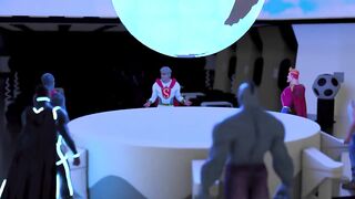 Gay superhero defilement Animate twink gets pounded raw by hunk dick