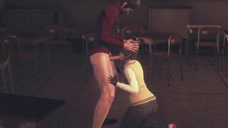 Femboy Nakai Takes Teacher’s Fat Cock Gushing Cum Face Fucked Raw