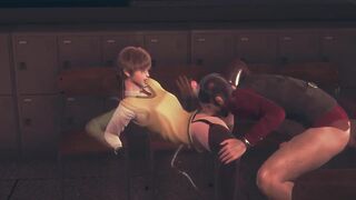 Femboy Nakai Takes Teacher’s Fat Cock Gushing Cum Face Fucked Raw