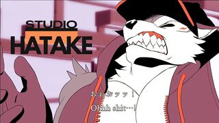 Furry muscle growth overload choked and destroyed in gay animated porn