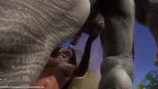 Teased by two monster dicks demoness gets destroyed in anal creampie gangbang