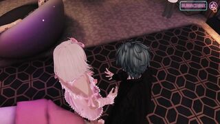 Live japanese gay anime femboy cum control 3D VRChat handjob amateur cosplay
