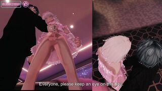 Live japanese gay anime femboy cum control 3D VRChat handjob amateur cosplay