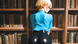 Blonde femboy fucked raw till his bubble butt dripped