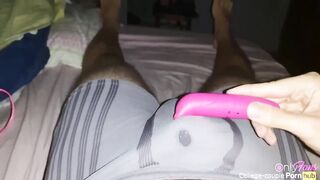 Twitching cock wrecked my boxers Used two vibes came through my pants