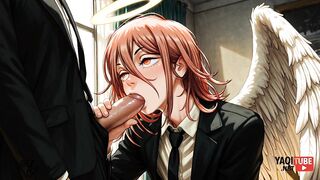 Chainsaw Man Yaoi Twink Gets Angel Devil Creampied Raw