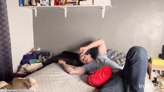 Muscle god lets roommate worship his bulging biceps episode 3