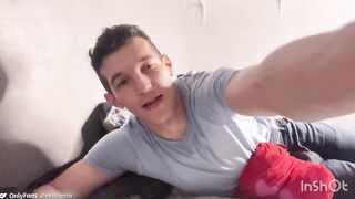 Muscle god lets roommate worship his bulging biceps episode 3