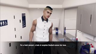 Oliver gets destroyed by a big black cock in airplane bathroom
