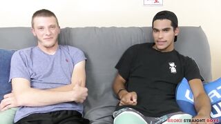 Broke Straight Boy Takes First Big Cock Raw and Bareback