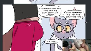 Furry femboy blowjob cumshot big penis sweat underwear gay comic dub