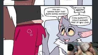 Furry femboy blowjob cumshot big penis sweat underwear gay comic dub