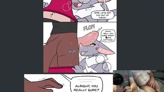 Furry femboy blowjob cumshot big penis sweat underwear gay comic dub