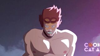 Fratty twinks get wrecked on rooftop with throbbing big cocks
