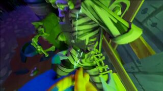 Humping Jack Halloween monster pumpkin gay creature skeleton teratophilia