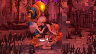 Humping Jack Halloween monster pumpkin gay creature skeleton teratophilia