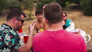Married Man Gets His First Gay Experience at Party by a Big Dick Barebacker