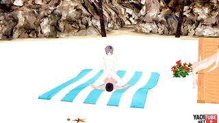 Gay Haikyuu Yaoi anime Sugawara wrecked by Kageyama while Hinata jerks off watching