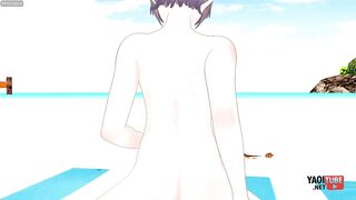 Gay Haikyuu Yaoi anime Sugawara wrecked by Kageyama while Hinata jerks off watching