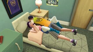 San Myshuno rough gay daddy fucks sims 4 hard