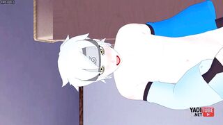 Boruto destroyed by Inojing while Mitsuki watches cumming hard