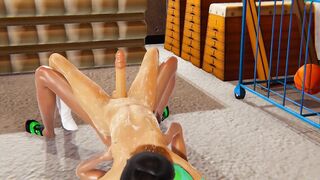 Two Femboy Twinks Fucking Raw in University Warehouse