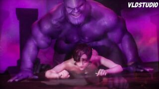 Thanos Pounds Sissy Spiderman's Ass Hard with His Monster Cock