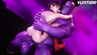 Thanos Pounds Sissy Spiderman's Ass Hard with His Monster Cock