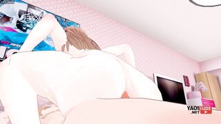 Femboy twinks ride raw twink dicks in messy r-rated asian hentai