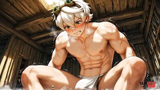 Genshin Impact Bennett Twink Pounding Raw Creampie Hentai