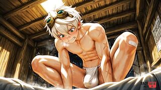 Genshin Impact Bennett Twink Pounding Raw Creampie Hentai