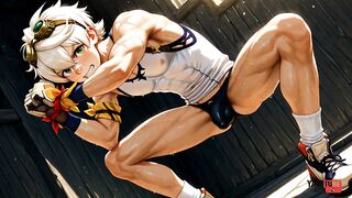 Genshin Impact Bennett Twink Pounding Raw Creampie Hentai