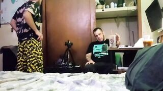 Tim the redneck stuffs his big white cock down my throat and fills my mouth