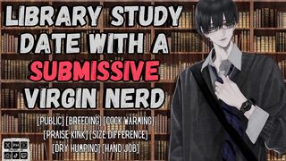 Library Study Date Submissive Virgin Nerd Gets Breeding Tease