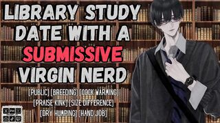 Library Study Date Submissive Virgin Nerd Gets Breeding Tease