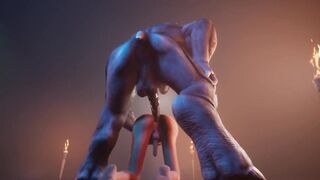 Rhino destroys twink with raw thick cock FURRY ORGASM
