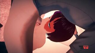 Boku No Hero Academia Todoroki raw throat fucked tight twink gagging