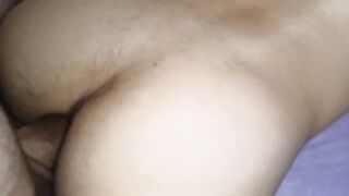 Daddy fucks sissy femboy until hot cum drips from his tight ass