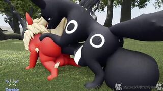 Gay 3D big cock rips furry’s ass apart in animated fury