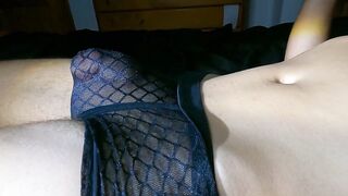 Night erection and cum through underwear bulge fit guy masturbates till intense orgasm