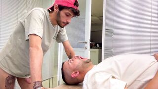 Dominant Arab Stud Destroys Twink Slut: Deep throat training humiliation cumshot face fuck
