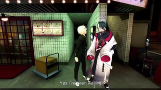 VR host wrecked by cosplaying femboy in raw gay anime blowjob
