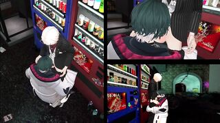 VR host wrecked by cosplaying femboy in raw gay anime blowjob