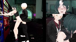 VR host wrecked by cosplaying femboy in raw gay anime blowjob