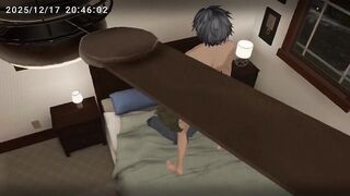 Japanese femboy gets wrecked in VRChat exposure blowjob
