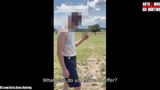 Farmer's Big Dick ruins my face in his barn after straight married nut