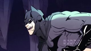 Bottom Dark Knight gets big cock stuffed deep in ass