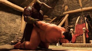 Daddy Bennett screws medieval twink raw and hard in 3D porn