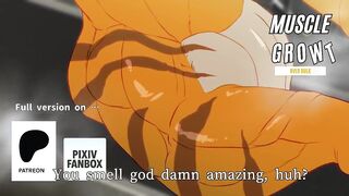 Muscle Growth OverBulk Part 4: Furry sex with a growing gay beast