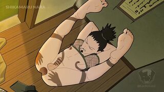 Shikamaru gets wrecked by his shadow in raw naruto gay hentai